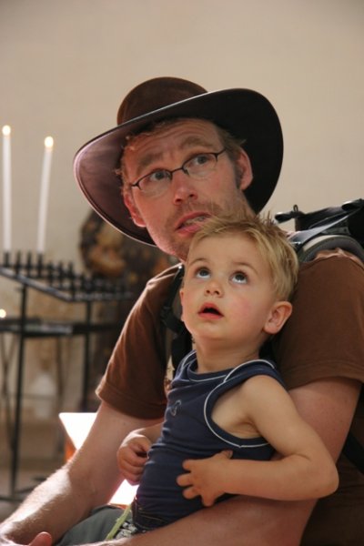 s"ik met papa in kerk met hemelse musiek.."