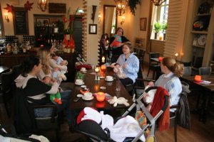 we hadden wel wat bekijks met al die moppies!