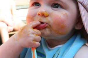 Meer buitenop dan binnenin dat eten! hihi...