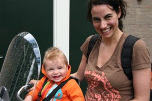 Staat me ook al goed, he, een fiets!