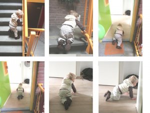 Hier zie je al Tom's stappies bij thuiskomst!