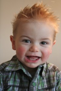 "Mie heppie met niew haar!"