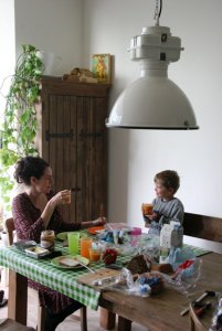 Ik zeg echt niks over nieuwe eettafellampen...