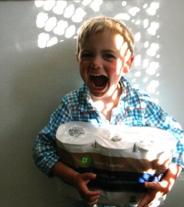 "YEEAAAHHHH...Ik is helemaaal drooog!"