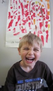 Yeah baby! Art is in the house! (and on the fridge!)